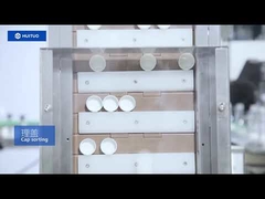 Vul- en sluitmachine voor mondwater, sluitmachine met ronde dop