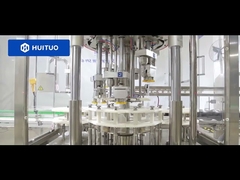 Huituo automatische PET-flessencontainer glasreiniger roatry capping machine voor spuittrekker