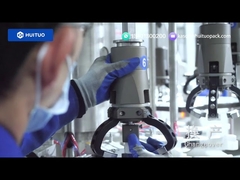 Huituo veelzijdige roterende automatische servo-afsluitmachine voor lotionpomp, disc-top en Yorker-dop