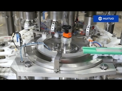 Huituo shampoo, handwas en bodylotion hoge snelheid PET-plastic fles roterende pomp dopmachine