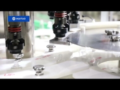 Huituo 8-kops automatische roterende capping-machine voor babyolie met trek-push-dop