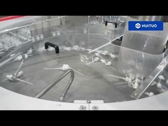 Handwasmachine voor het vullen en afdekken van vloeibaar wasmiddel