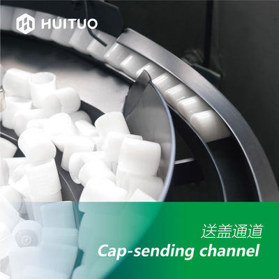 De automatische Roterende Steekproef Vial Capping Machine For Cosmetics van de Glas Plastic Kleine Fles