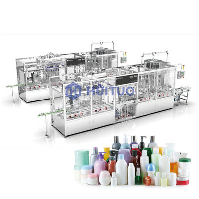 De automatische Roterende Steekproef Vial Capping Machine For Cosmetics van de Glas Plastic Kleine Fles