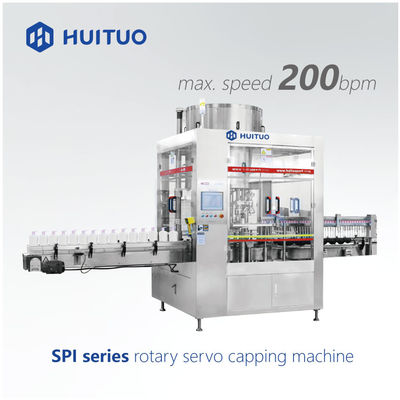 Huituo veelzijdige roterende automatische servo het afdekken machine voor lotionpomp, schijf-bovenkant en Yorker GLB