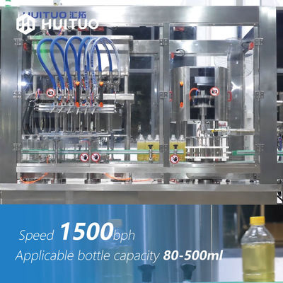 Huituo Compacte Multifunctionele 2 in 1 Eetbare Olie het Vullen het Afdekken Machine 1500bph