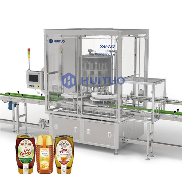 Roterende Automatische Container Verzegelende Machine voor Voedsel en Chemische Producten